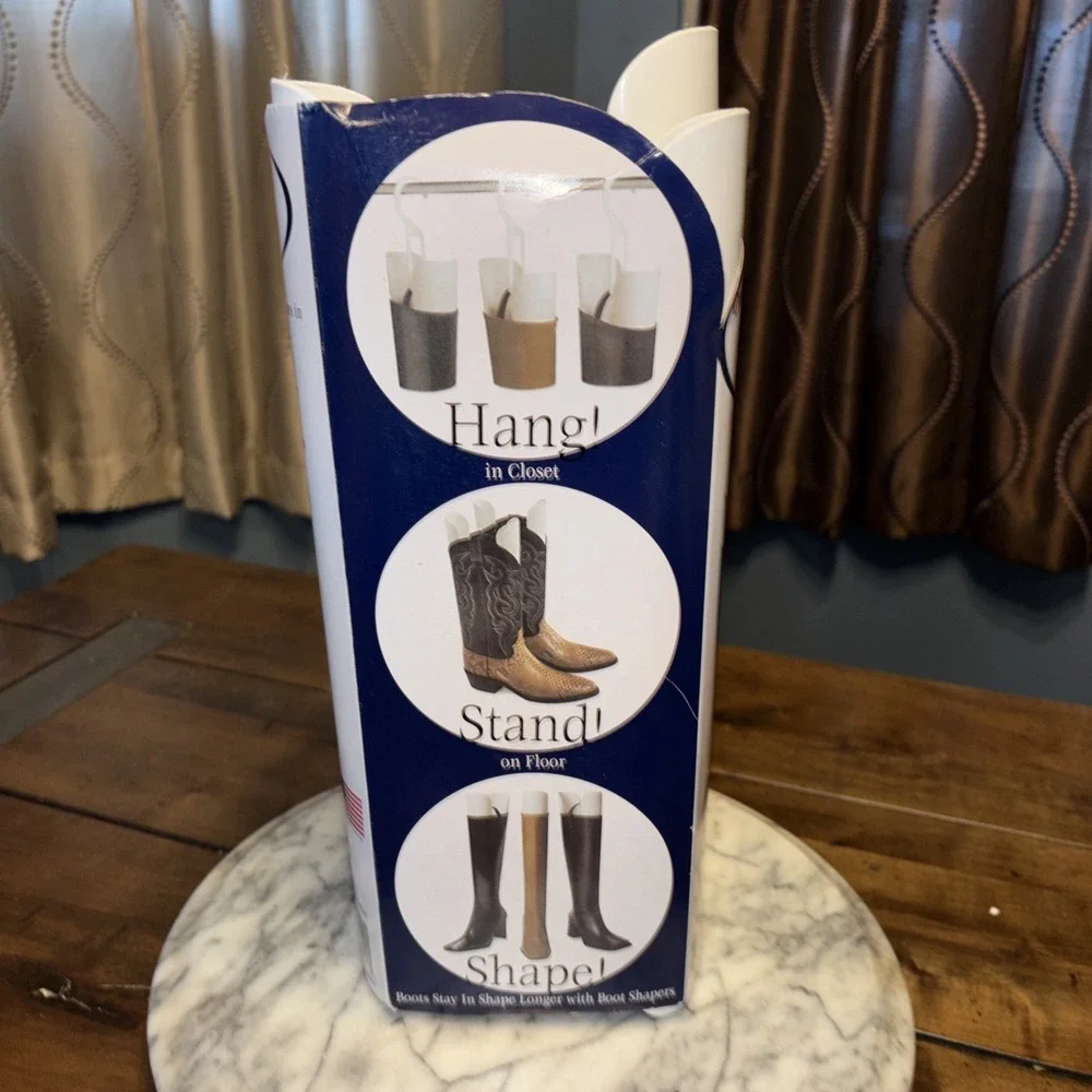 NEW Austin-Abbott‎ Original Boot Shaper White Hang Up Closet Storage Organizer